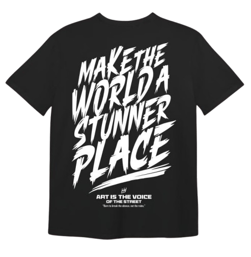 Remera King Of Art Reclaim Oversize Negro 7015G