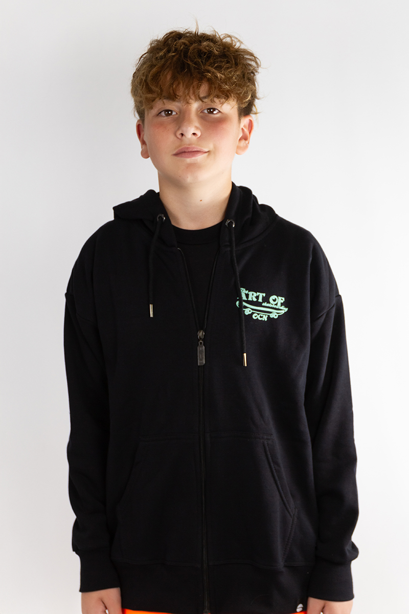 Campera Ocn Kids Graphic Fun Negro Q3