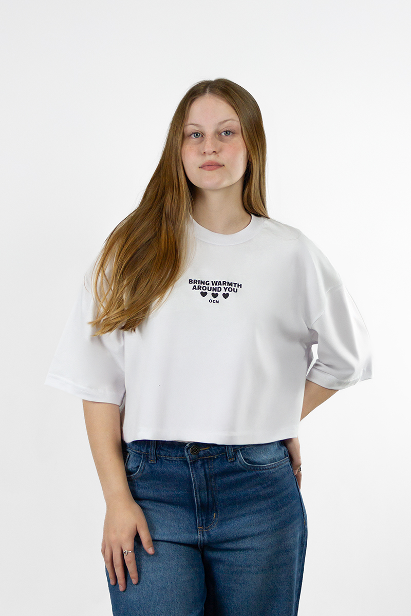 Remera Mujer Ocn Boxy Tee Blanco 7023l