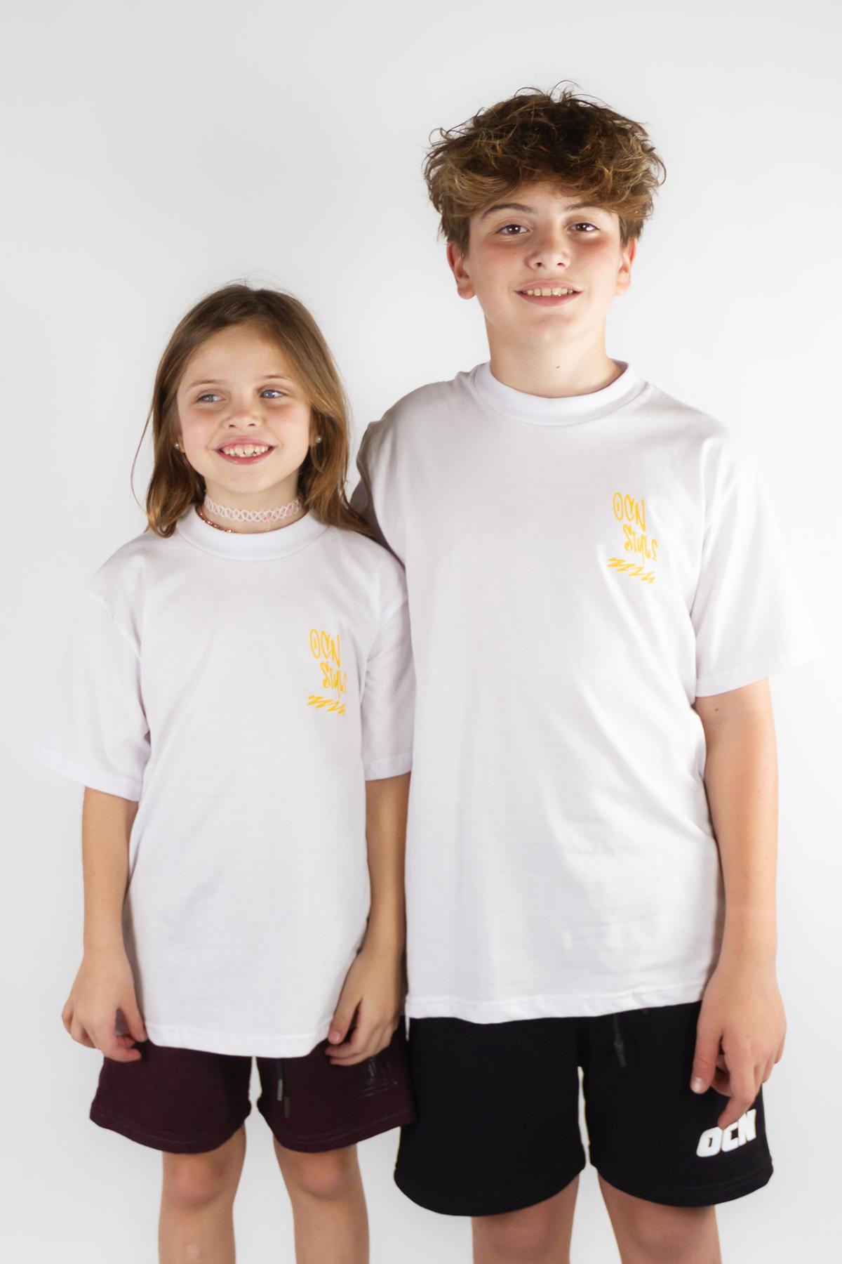 Remera Ocn Kids Vandals Oversize Blanco(U4)