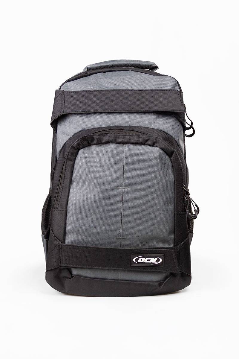Mochila Ocn Porta Skate Gris