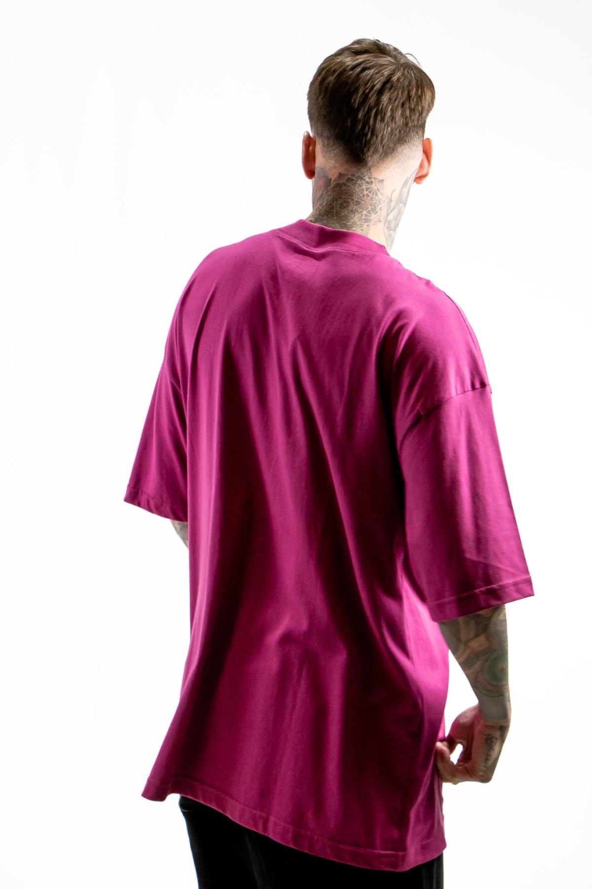 Remera King of Art Unisex Oversize Bold Koa Fucsia W4 Unisex
