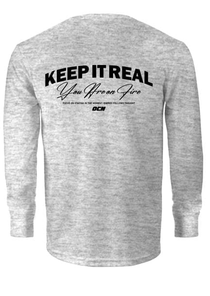Remera Ocn Manga Larga Hombre Original Gris 659U5