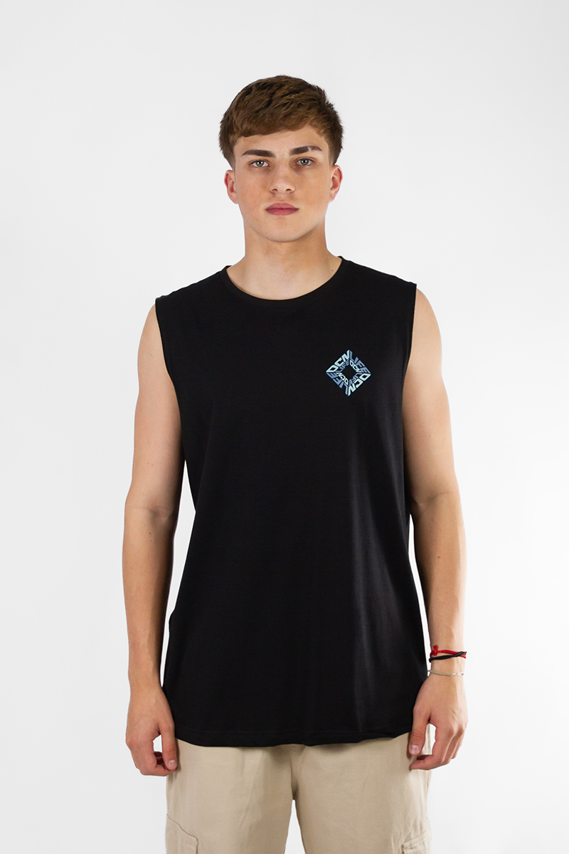 Musculosa Ocn Hombre Ride Regular Negro 701Q9