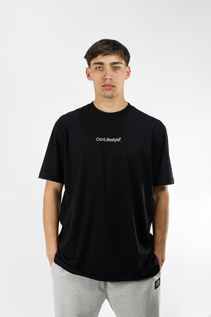Remera Ocn Hombre Bravus Negro 701l2 Relax