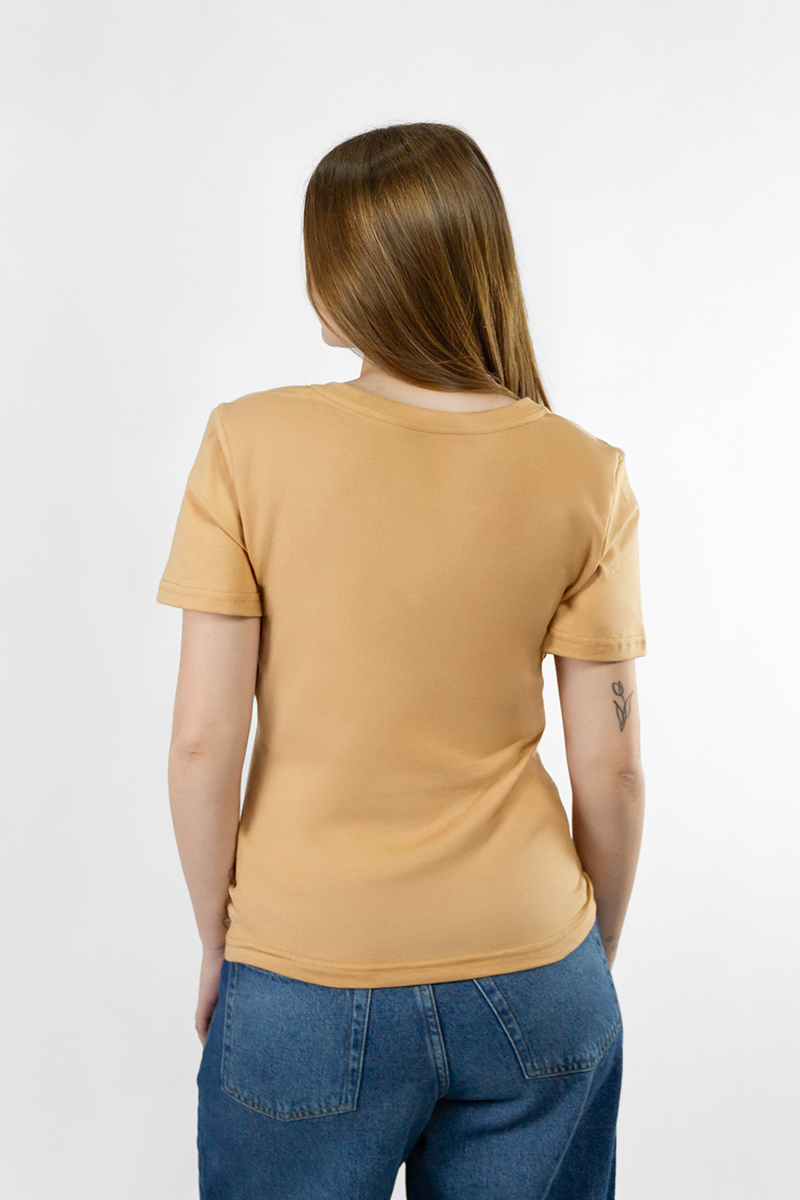 Remera Mujer Ocn Basic V Beige 7E8