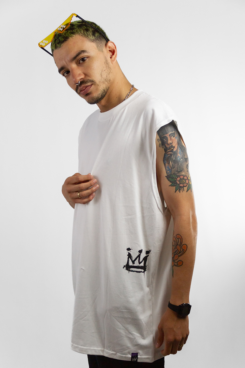 Musculosa King Of Art Mullet Blanca
