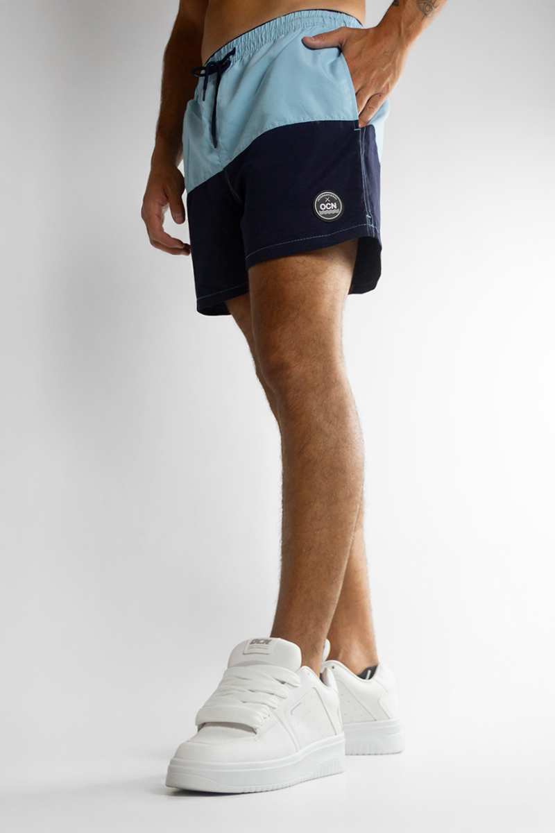 Short De Baño Ocn Hombre Dual Imp celeste