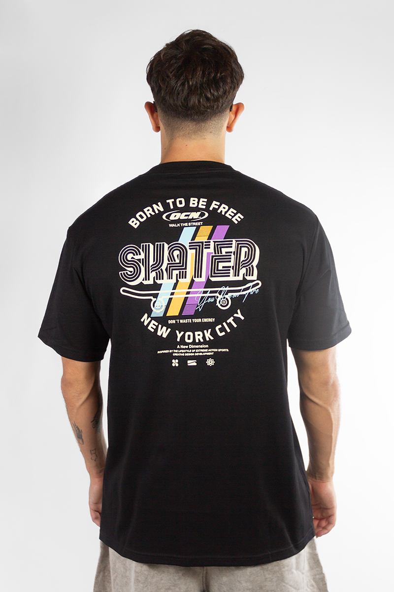 Remera Ocn Hombre Original Negro D6