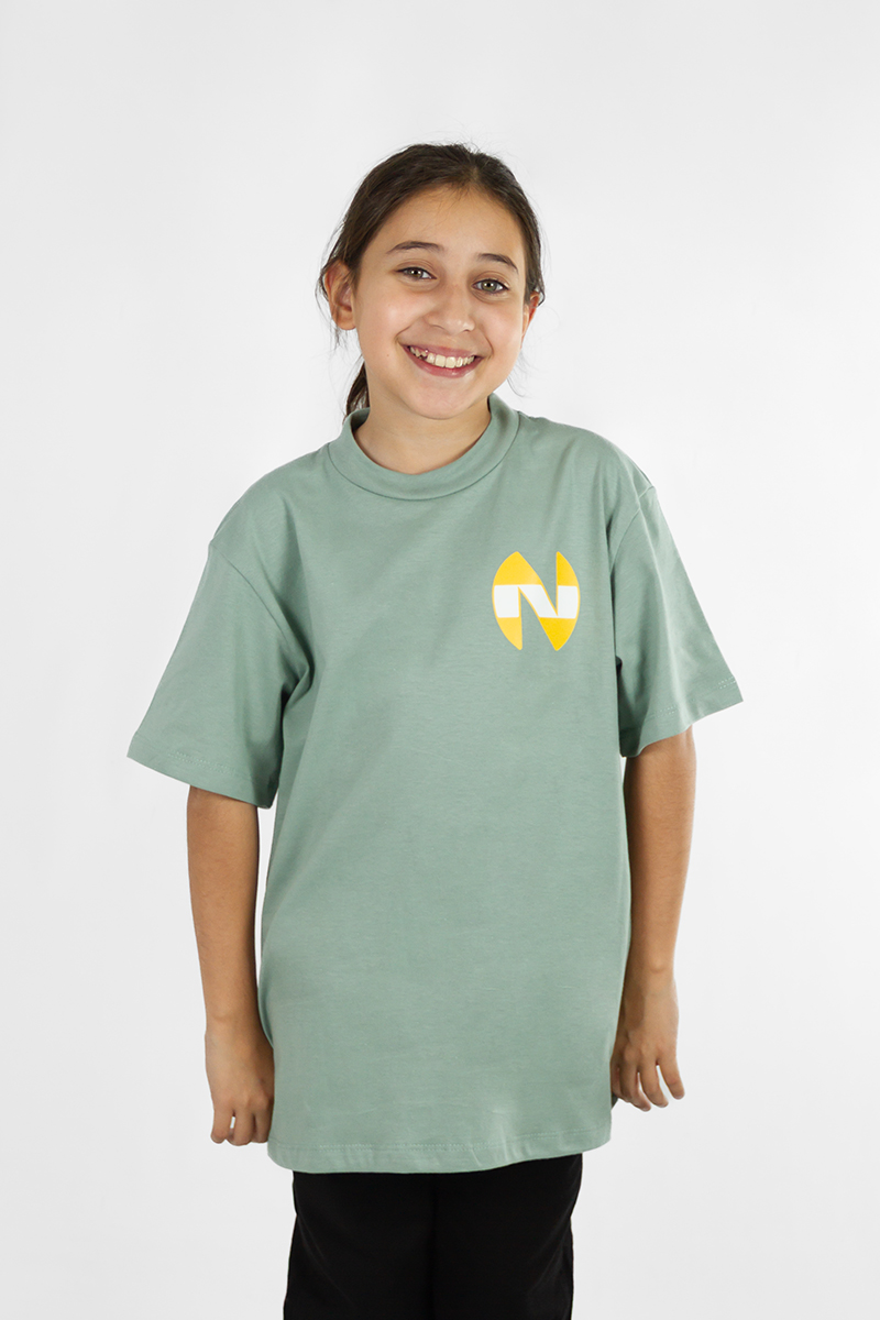 Remera Ocn Kids Tributo Oversize Verde 7G35L