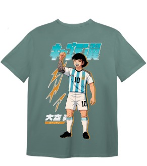 Remera Ocn Kids Tributo Oversize Verde 7G35L