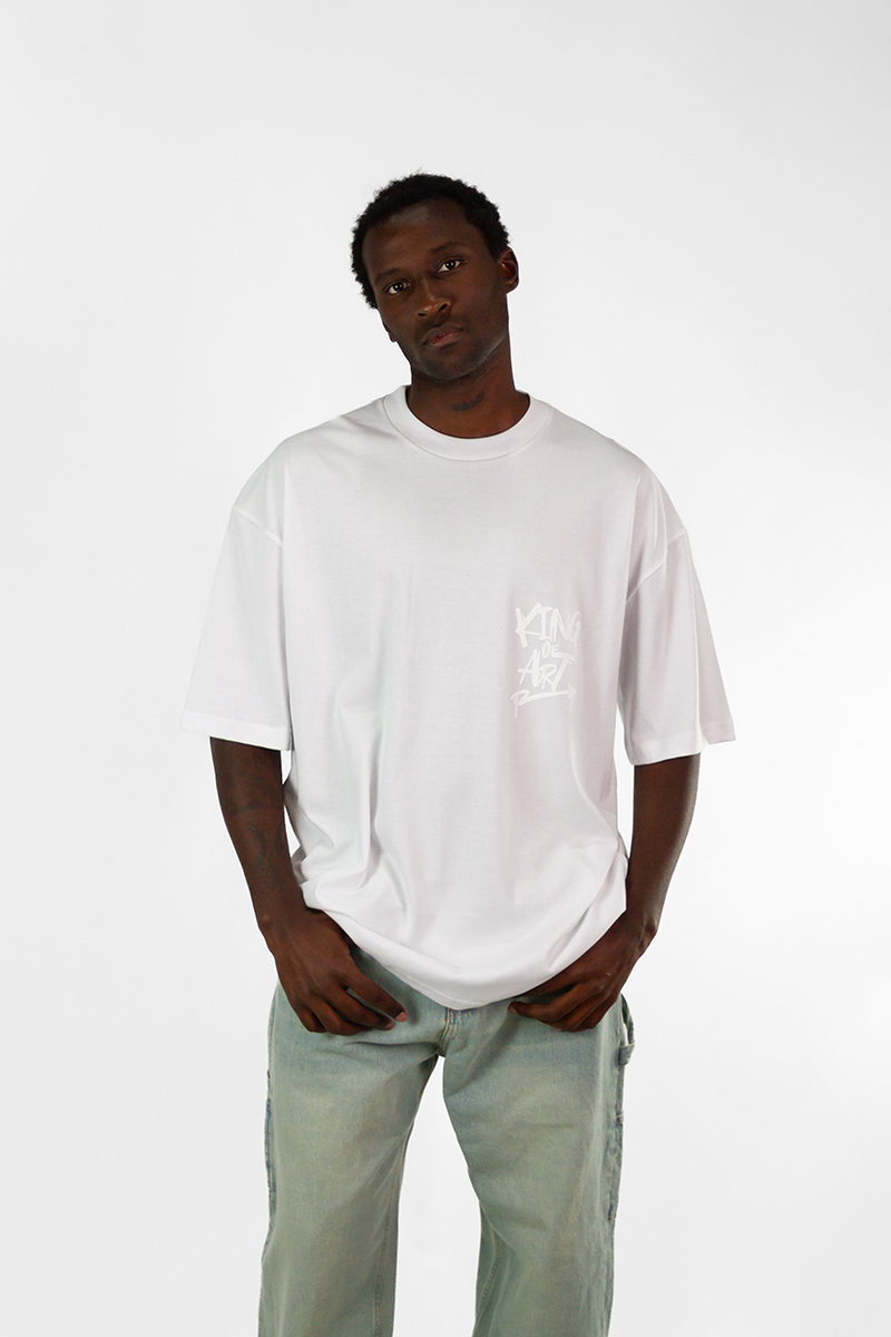Remera King Of Art  Houston Blanco