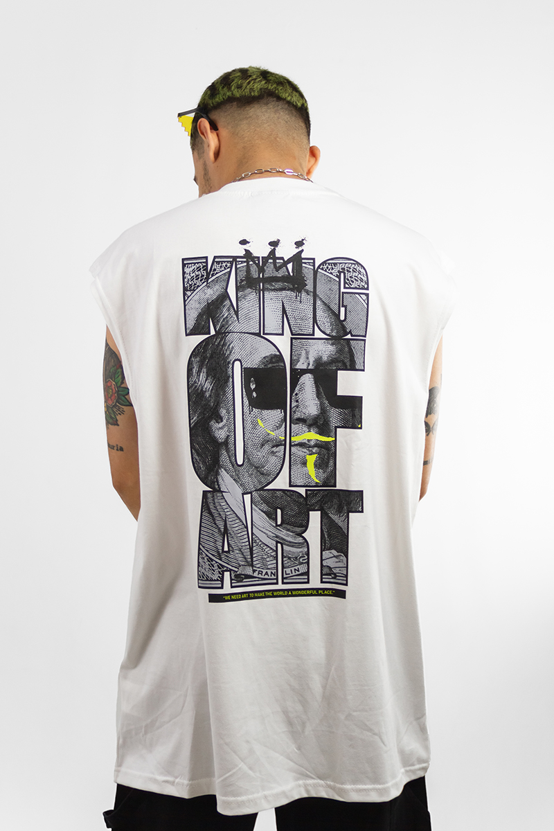 Musculosa King Of Art Mullet Oversize Blanca 0A