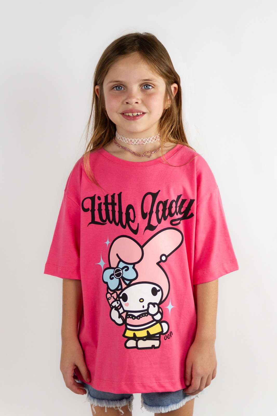 Remera Ocn Kids Over Tee Rosa Yo