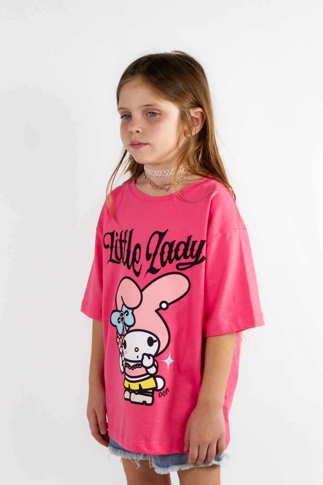 Remera Ocn Kids Over Tee Rosa Yo