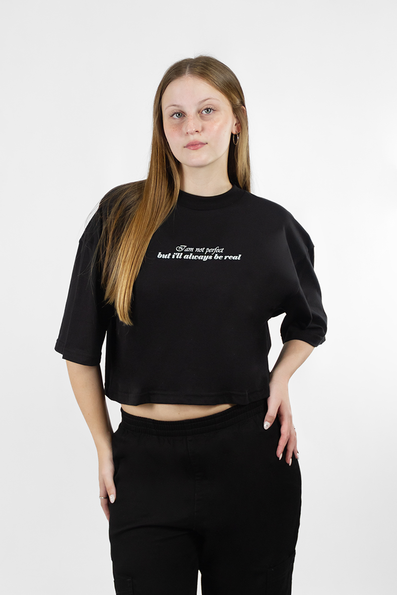 Remera Ocn Mujer Boxy Tee Negro 701U0