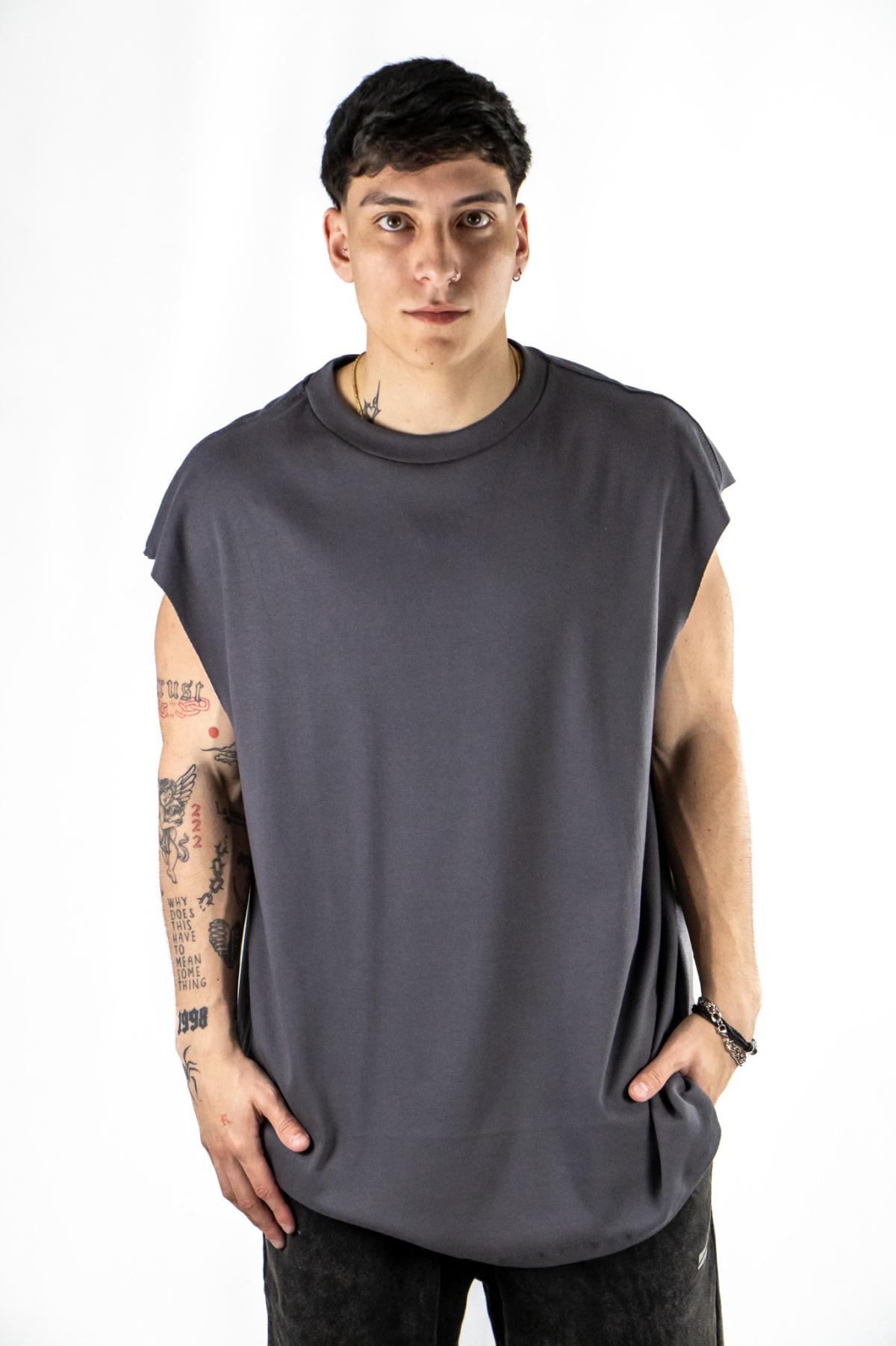 Musculosa Ocn Hombre Owens Oversize Gris 789