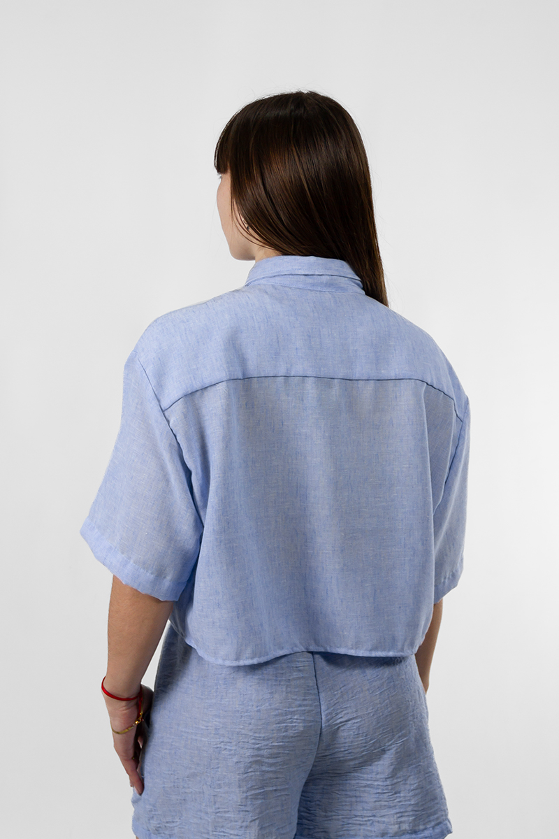 Camisa Ocn Mujer Lina Azul 718