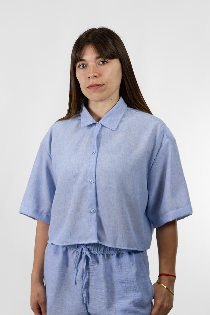 Camisa Ocn Mujer Lina Azul 718