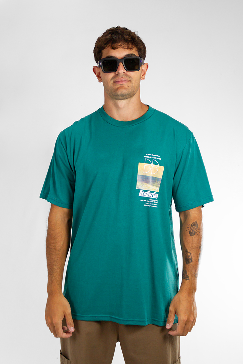 Remera Ocn hombre Premium Regular Verde (L6)