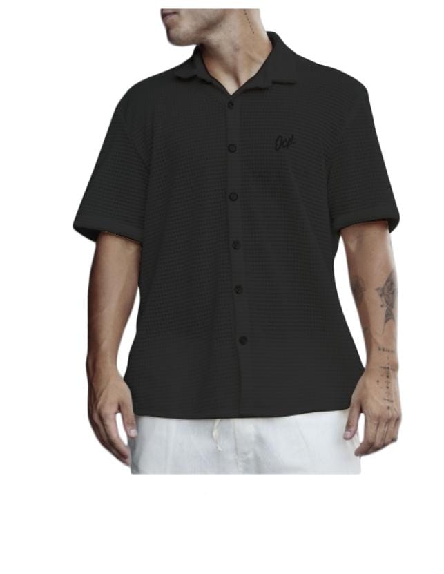 Camisa Ocn Hombre Fisher Negro 7011D