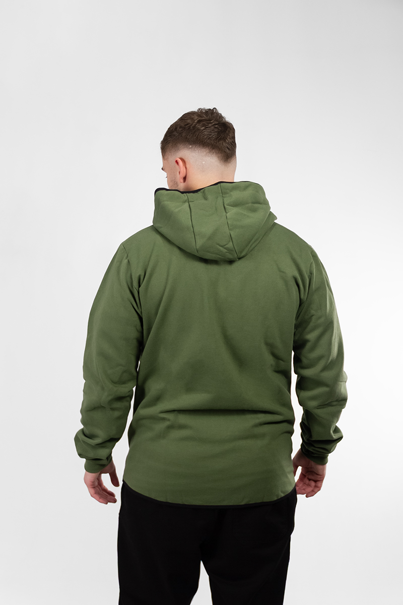 Campera Ocn Hombre Zipper Militar J1