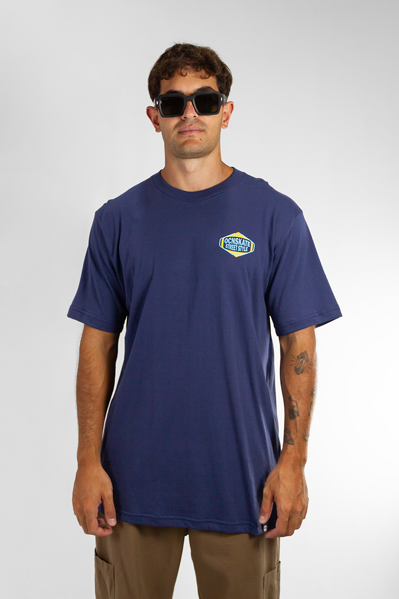 Remera Ocn Hombre Premium Azul L5