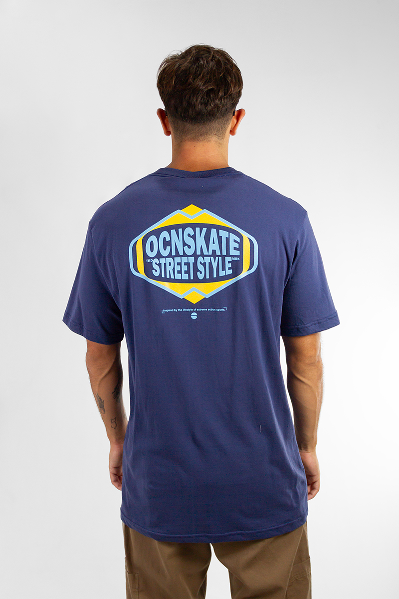 Remera Ocn Hombre Premium Azul L5