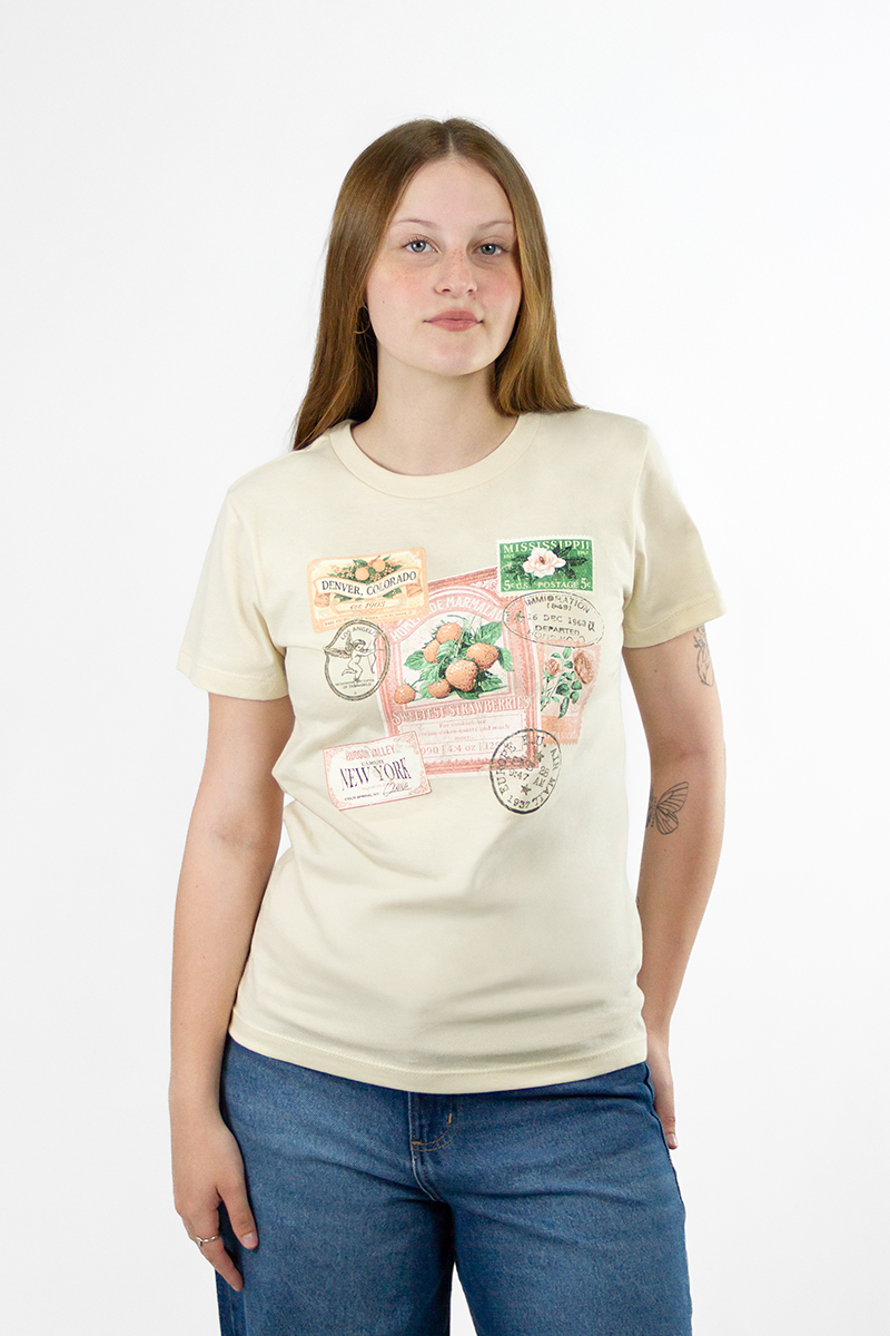 Remera Ocn Mujer Cassie Beige Regular 7E83H