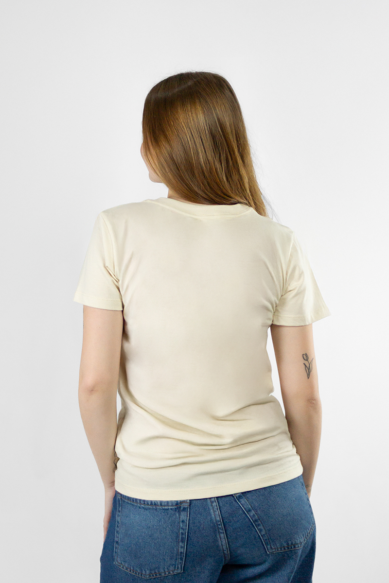 Remera Ocn Mujer Cassie Beige Regular 7E83H