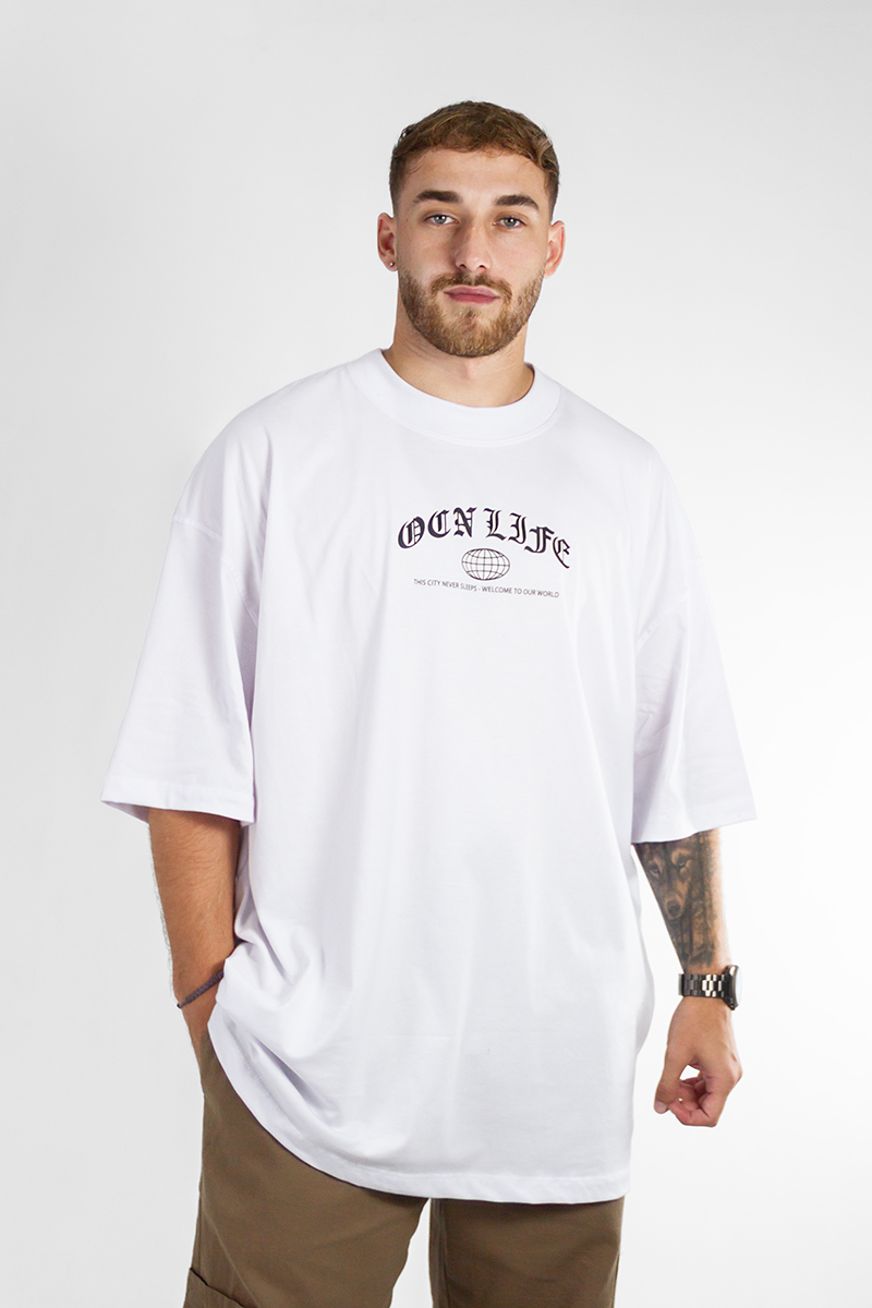 Remera Ocn Hombre Gothic Blanco F8
