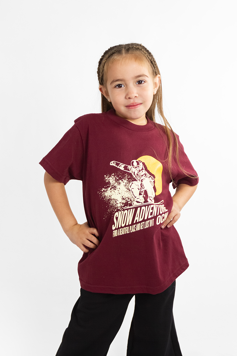 Remera Ocn Bordo Kids Original 615Q0