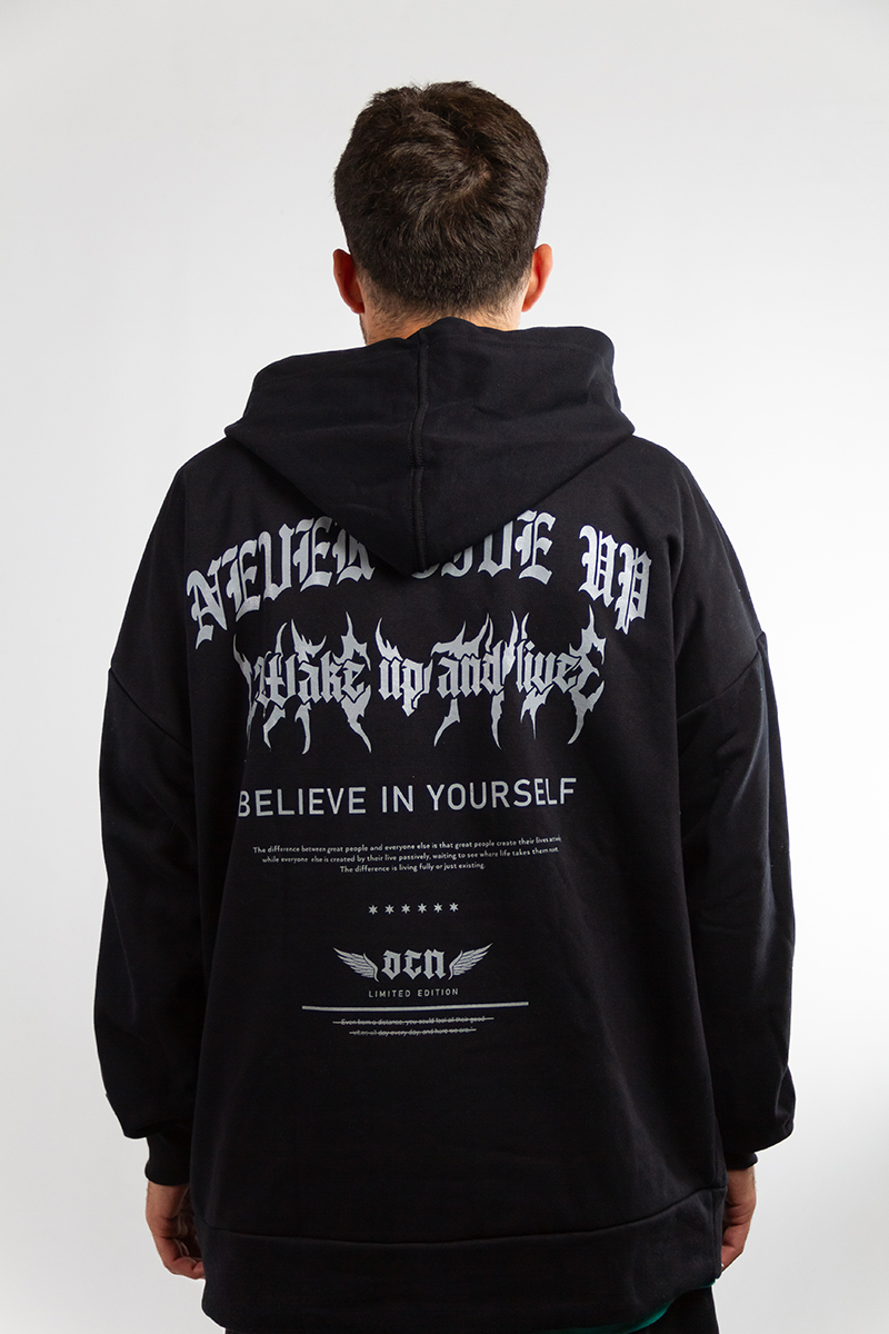 Buzo Ocn Gothic Overzise Negro (Producto Outlet)