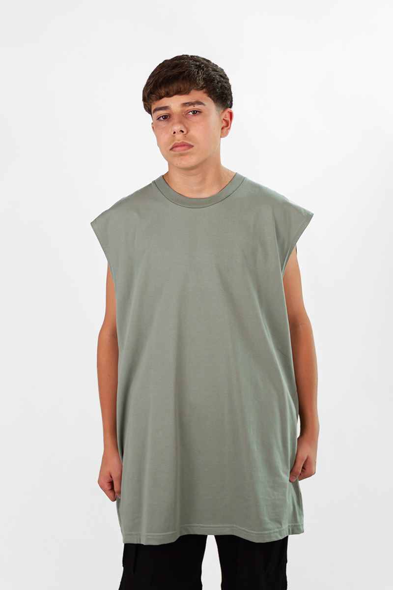 Musculosa Ocn Hombre Mullet Oversize Verde 7G300