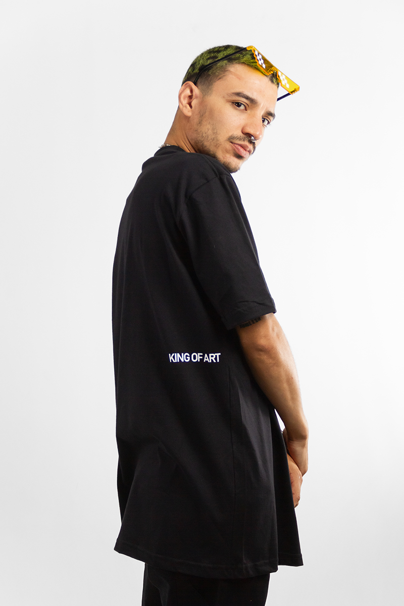 Remera King Of Art hombre Urban Shirt Relax Negro (Z7)
