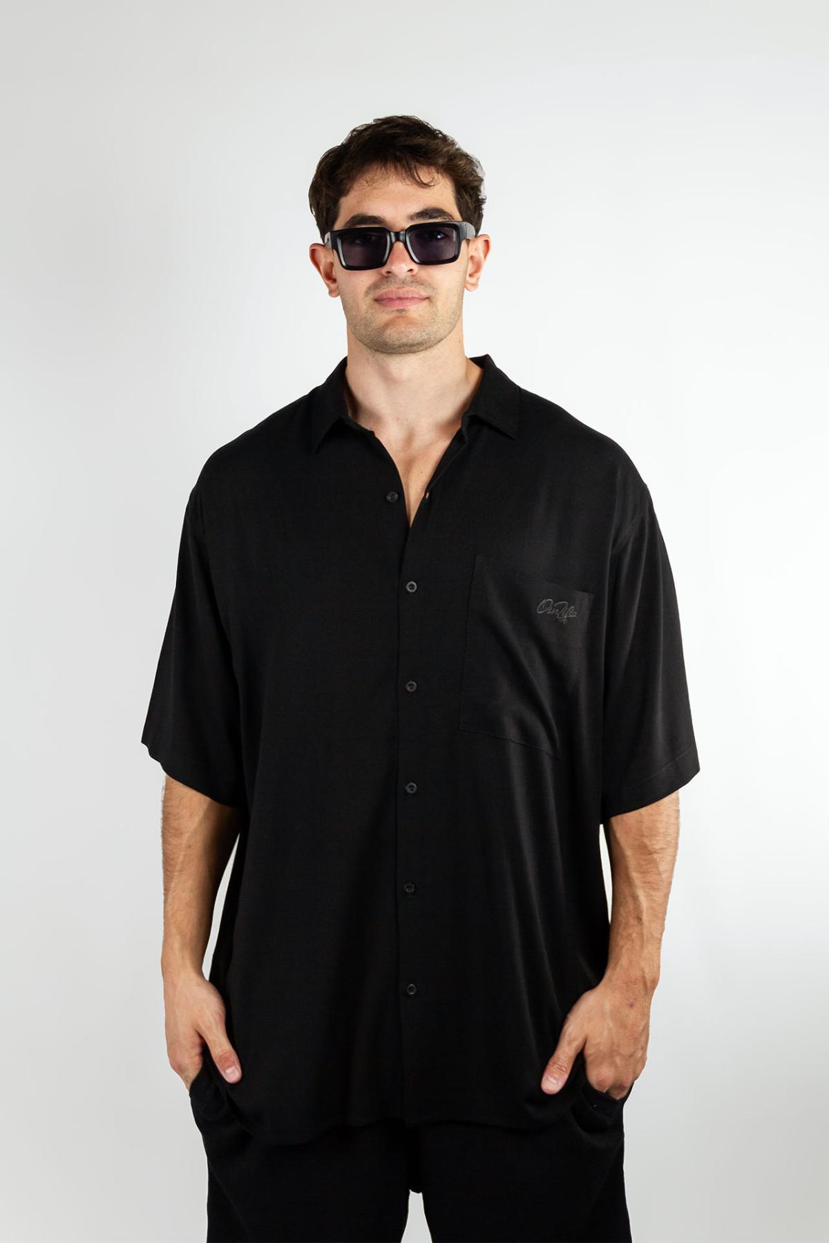 Camisa Ocn Hombre Garment Negro (T5)
