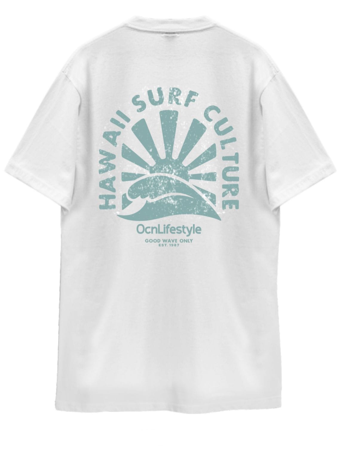 Remera Ocn Hombre Original Regular Blanco 702N2 Plus Size / Talle Especia