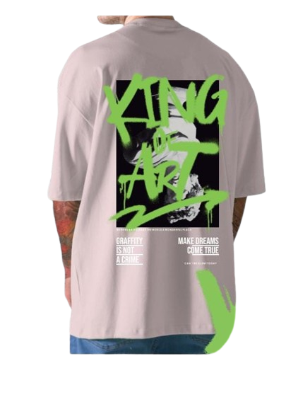 Remera King Of Art Hombre Urban Shirt Crudo Relax 7M1F7