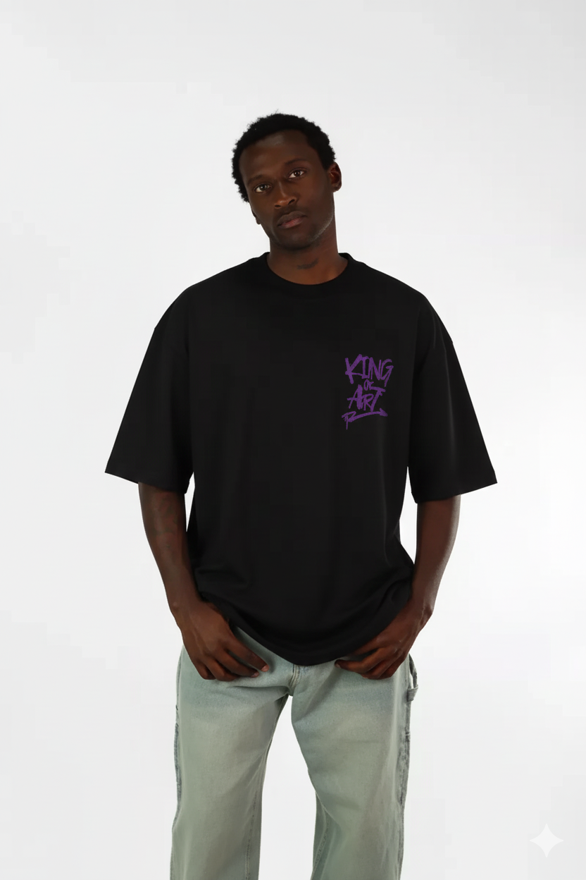 Remera King Of Art Hombre Houston Negro 7019L