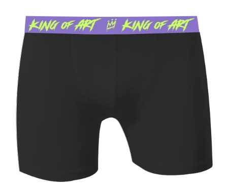 Boxer King Of Art Hombre Negro 601