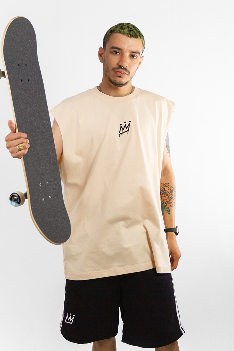 Musculosa King Of Art Dalton Oversize Crudo