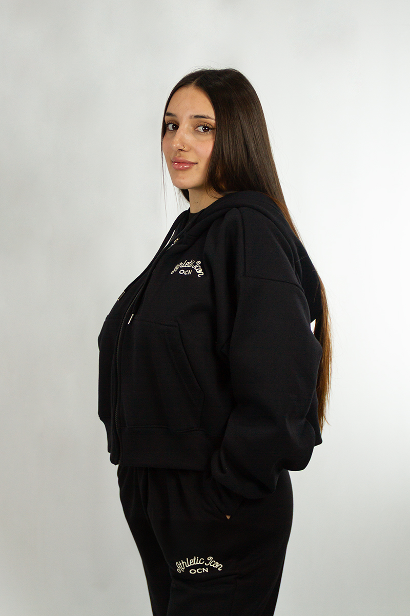 Campera Mujer Ocn Crop Boston 601M6