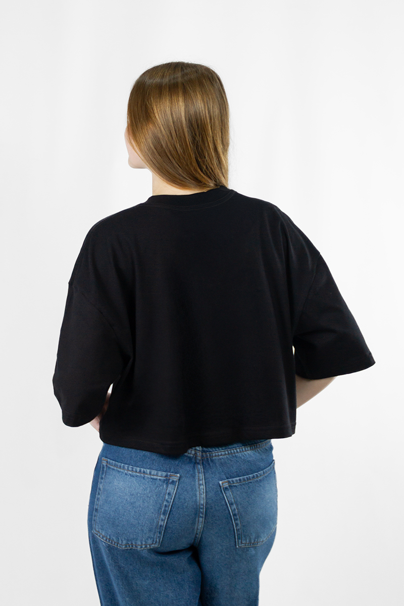 Remera Mujer Ocn Boxy Tee Negro 7013l