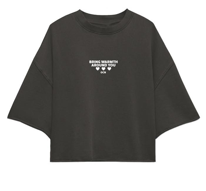 Remera Mujer Ocn Boxy Tee Negro 7013l