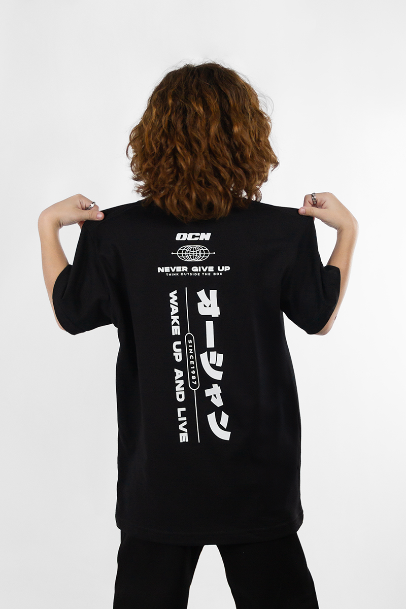 Remera Ocn Kids Original Regular Negro 701R8