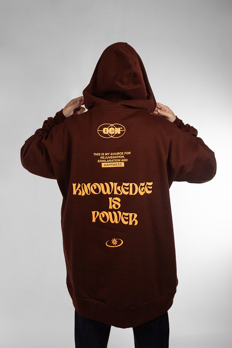 Buzo Ocn Hombre Canguro Original Oversize Bordo