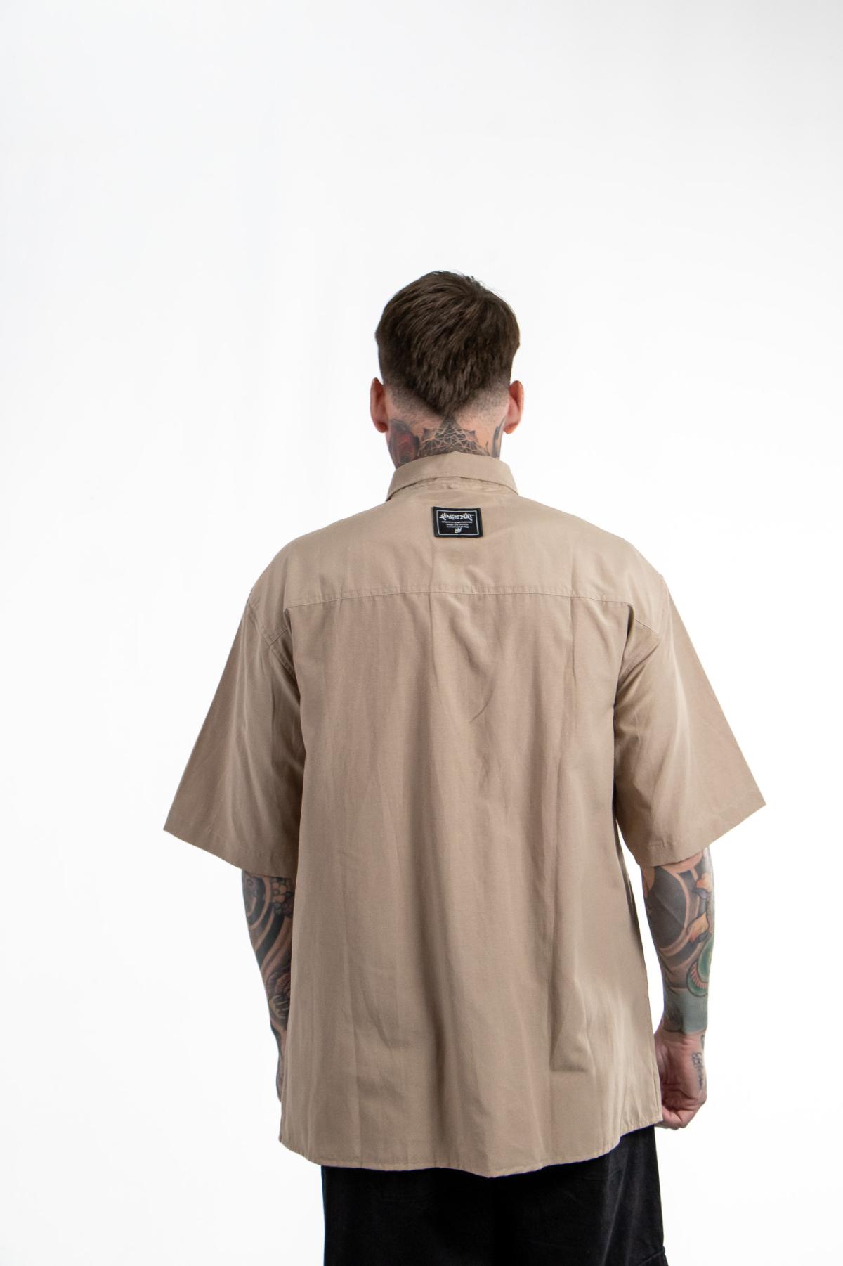 Camisa King Of Art Hombre Bronx  Camel