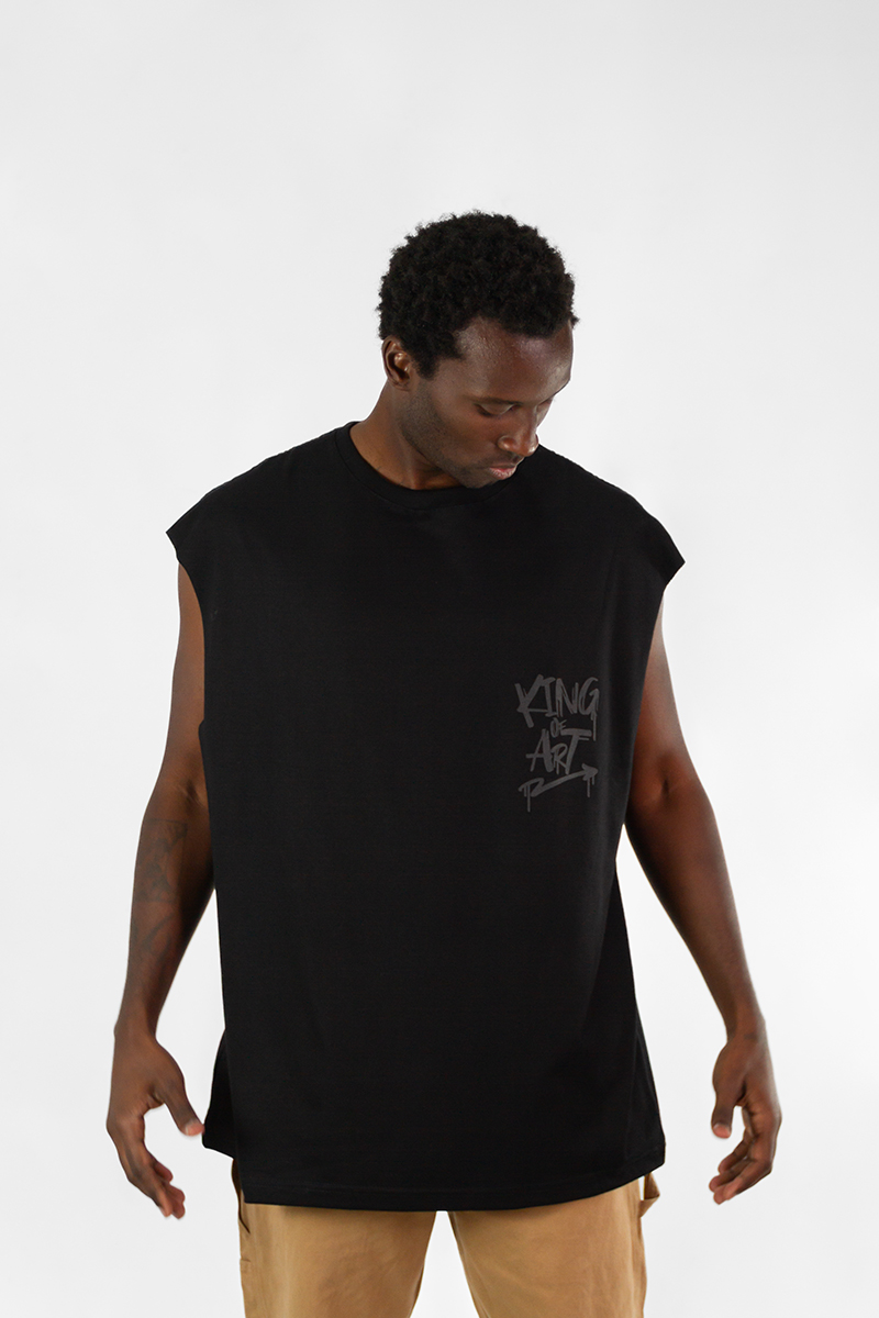 Musculosa King Of Art Dalton Oversize Negro 7011N