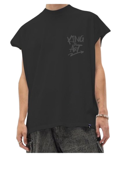 Musculosa King Of Art Dalton Oversize Negro 7011N