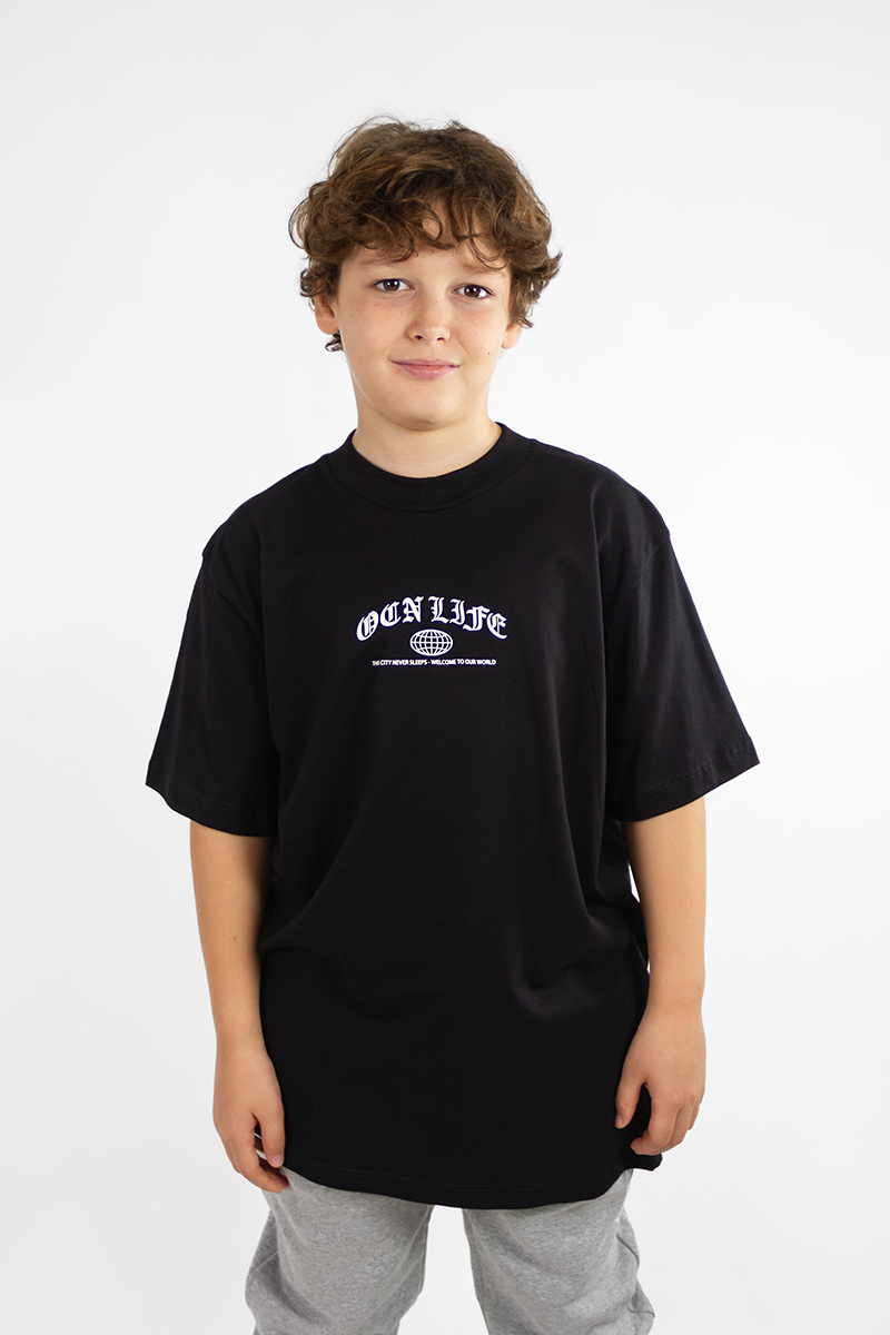 Remera Ocn Kids Gothic Negro 601X4